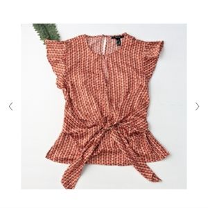 Forever 21 peplum style patterned blouse Size 2X